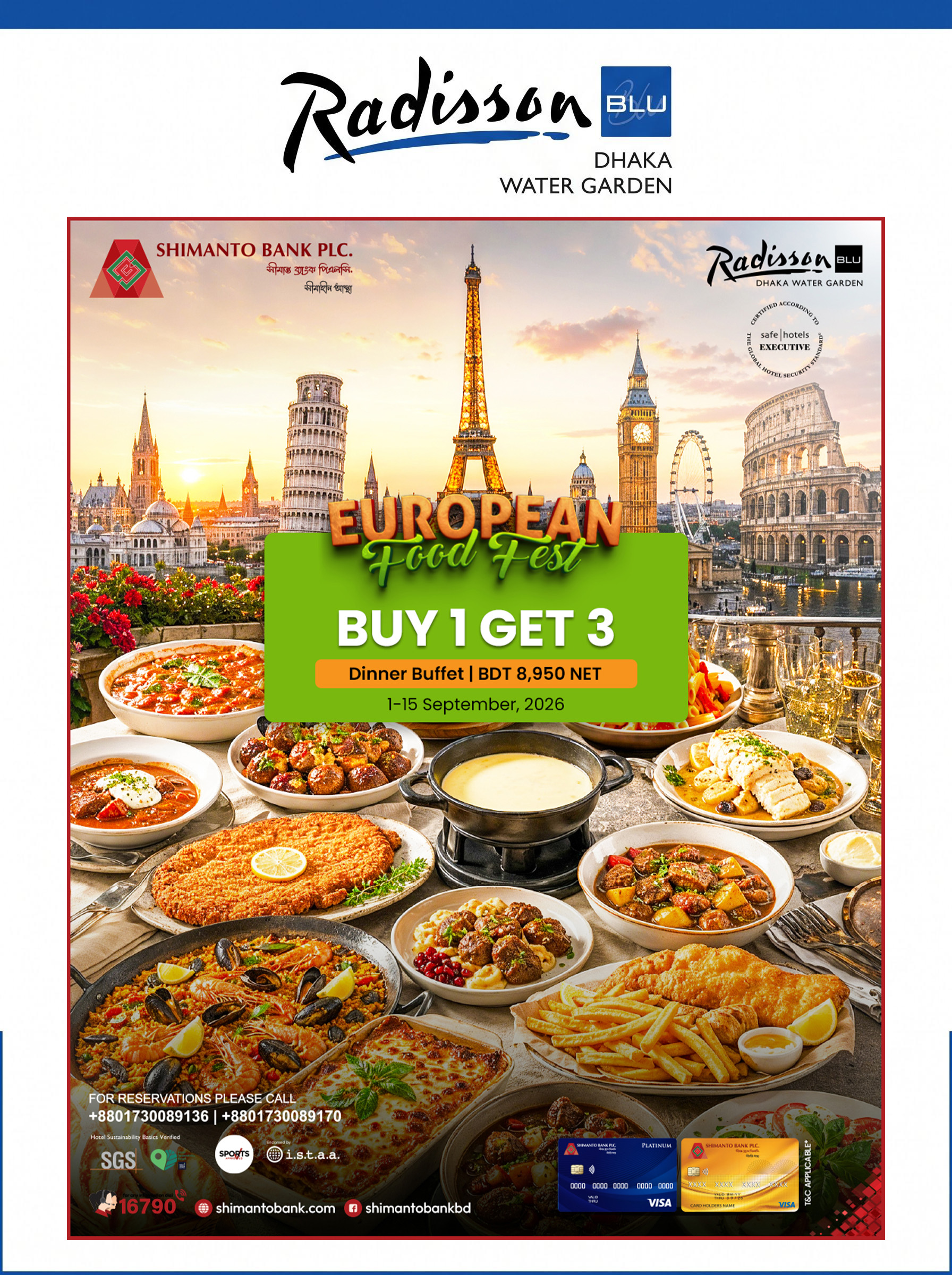 Buy 1 Get 3 Offer at Radisson BLU